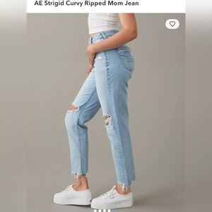 American Eagle Outfitters Light Blue Ripped Jeans